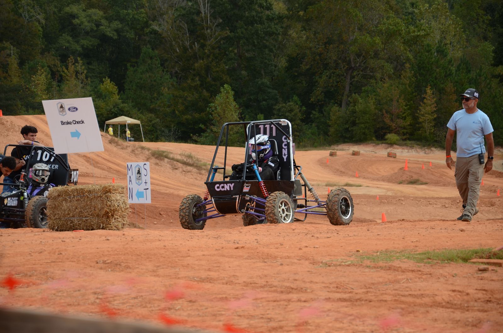 CCNY Racing car number 117 on the competition course
